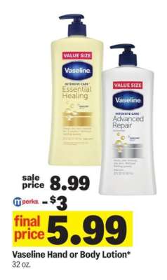 Vaseline Hand or Body Lotion*