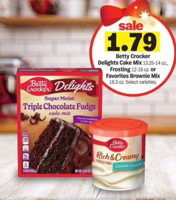 Betty Crocker Delights Cake Mix, Frosting, or Favorites Brownie Mix