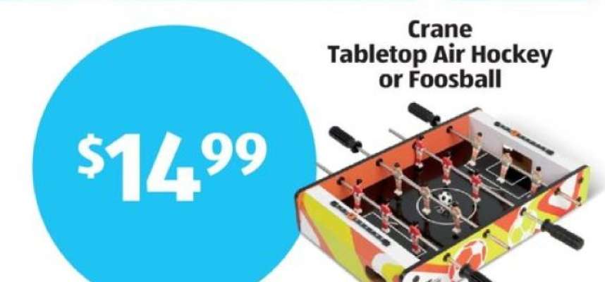 Crane Tabletop Air Hockey or Foosball