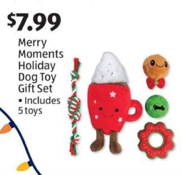 Merry Moments Holiday Dog Toy Gift Set