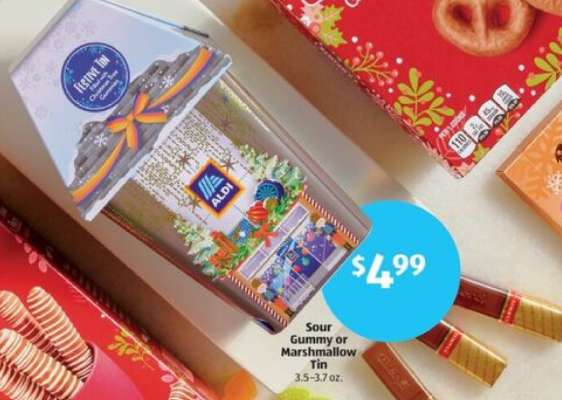 Sour Gummy or Marshmallow Tin