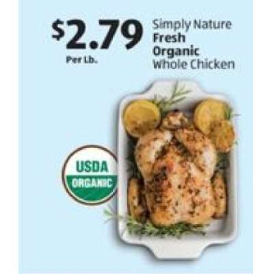 Simply Nature Fresh Organic Whole Chicken