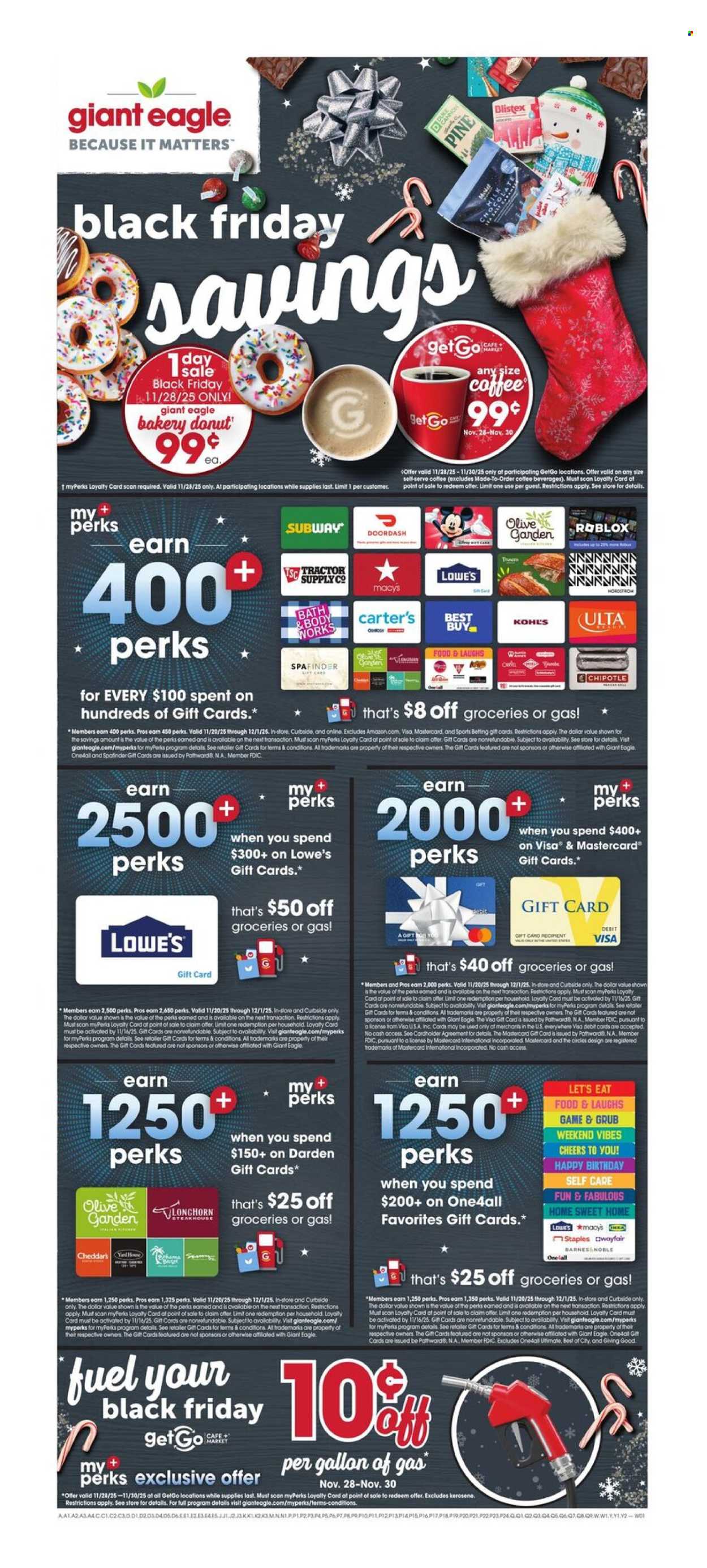 Giant Eagle ad - 11/28/2025 - 12/03/2025. Page 1