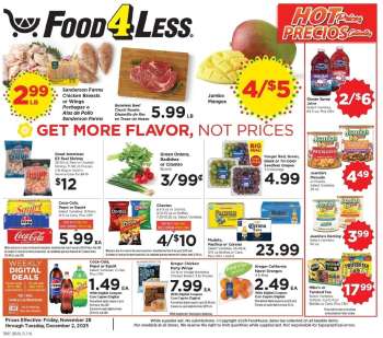 Food 4 Less Flyer - 11/28/2025 - 12/02/2025.