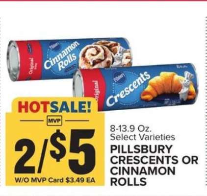 Pillsbury Crescents or Cinnamon Rolls*