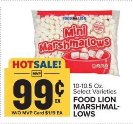 FOOD LION MARSHMALLOWS