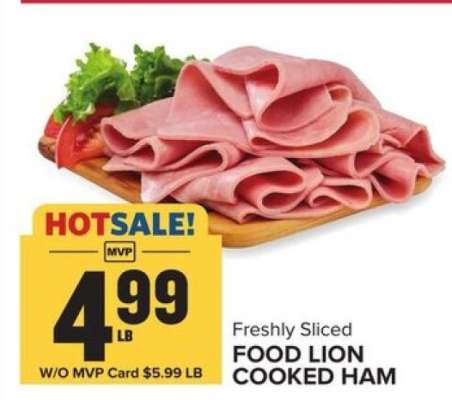 FOOD LION COOKED HAM