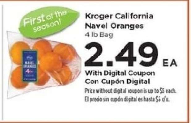 Kroger California Navel Oranges