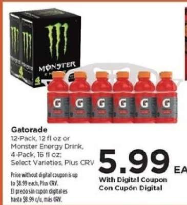 Gatorade or Monster Energy Drink