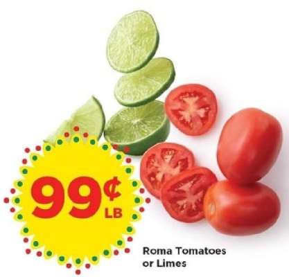 Roma Tomatoes or Limes