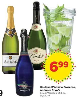 Gaetano D'Aquino Prosecco, André or Cook’s