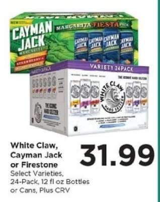 White Claw, Cayman Jack or Firestone