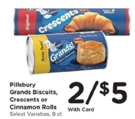 Pillsbury Grands Biscuits, Crescents or Cinnamon Rolls