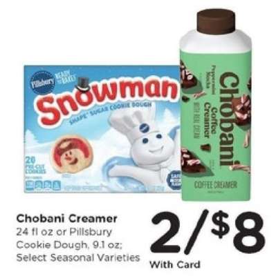 Chobani Creamer or Pillsbury Cookie Dough