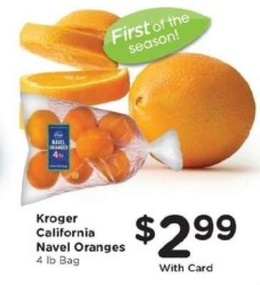 Kroger California Navel Oranges