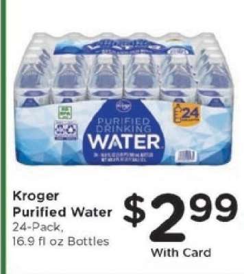 Kroger Purified Water