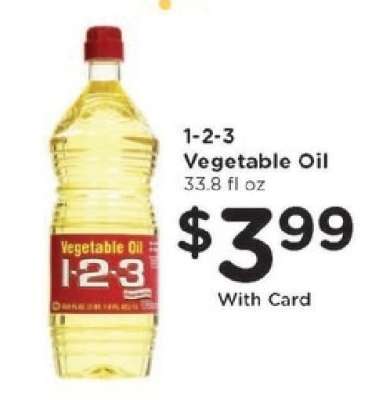 1-2-3 Vegetable Oil
