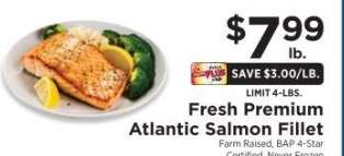 Fresh Premium Atlantic Salmon Fillet