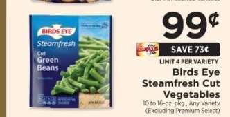 Birds Eye Steamfresh Cut Vegetables