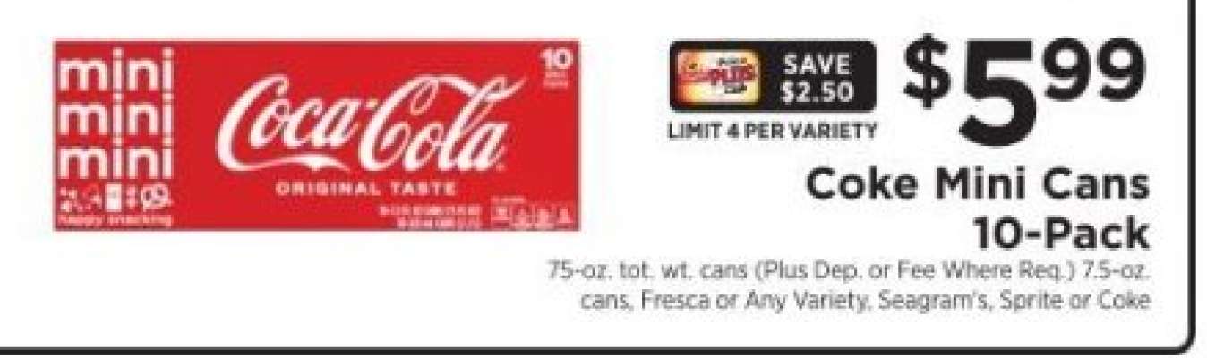 Coke Mini Cans 10-Pack
