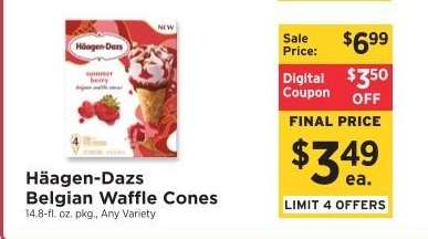 Häagen-Dazs Belgian Waffle Cones