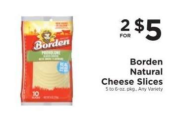 Borden Natural Cheese Slices