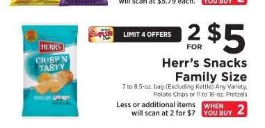 Herr's Snacks Family Size