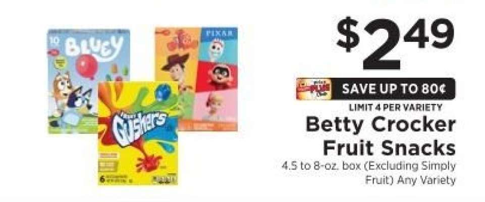 Betty Crocker Fruit Snacks