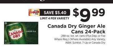 Canada Dry Ginger Ale Cans 24-Pack