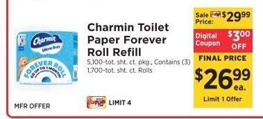 Charmin Toilet Paper Forever Roll Refill