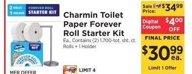 Charmin Toilet Paper Forever Roll Starter Kit