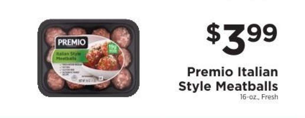 Premio Italian Style Meatballs