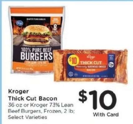 Kroger Thick Cut Bacon