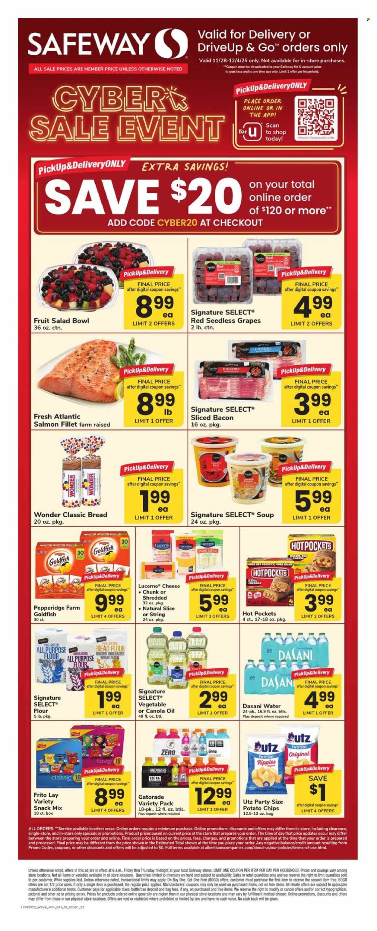 Safeway ad - 11/28/2025 - 12/04/2025. Page 1