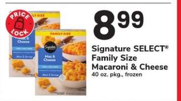 Signature SELECT® Family Size Macaroni & Cheese