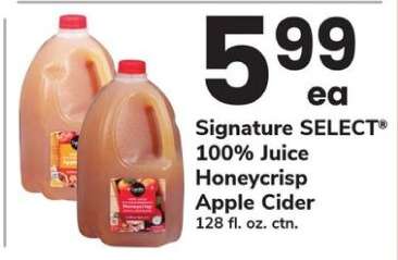 Signature SELECT 100% Juice Honeycrisp Apple Cider