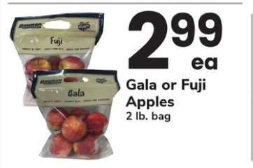 Gala or Fuji Apples