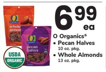 O Organics Pecan Halves & Whole Almonds