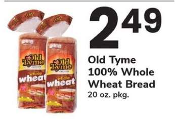 Old Tyme 100% Whole Wheat Bread