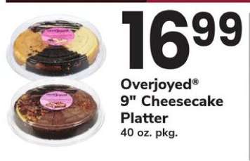 Overjoyed 9" Cheesecake Platter