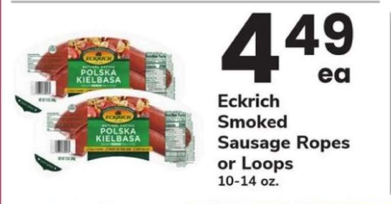 Eckrich Smoked Sausage Ropes or Loops
