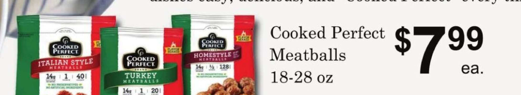 Cooked Perfect Meatballs