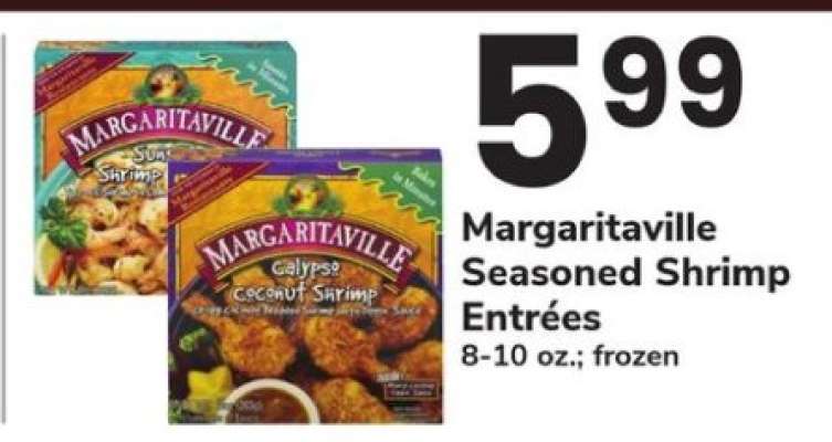 Margaritaville Seasoned Shrimp Entrées