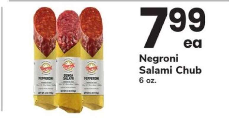 Negroni Salami Chub