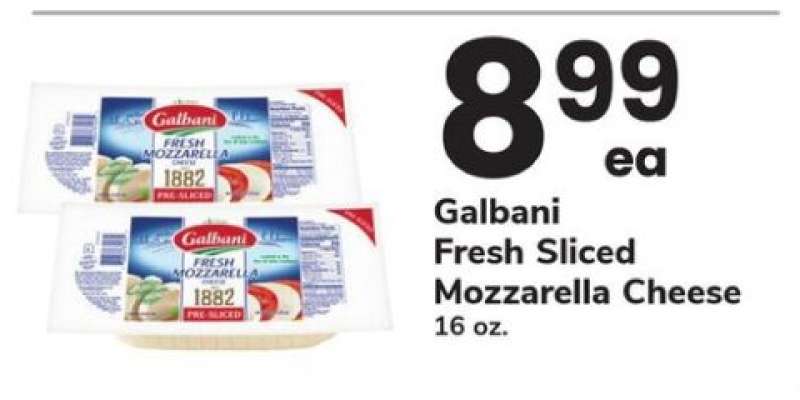 Galbani Fresh Sliced Mozzarella Cheese