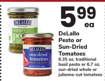 DeLallo Pesto or Sun-Dried Tomatoes