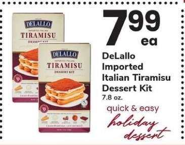 DeLallo Imported Italian Tiramisu Dessert Kit
