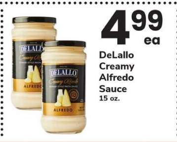 DeLallo Creamy Alfredo Sauce