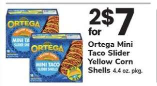 Ortega Mini Taco Slider Yellow Corn Shells
