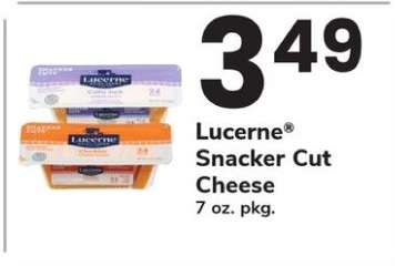 Lucerne Snacker Cut Cheese